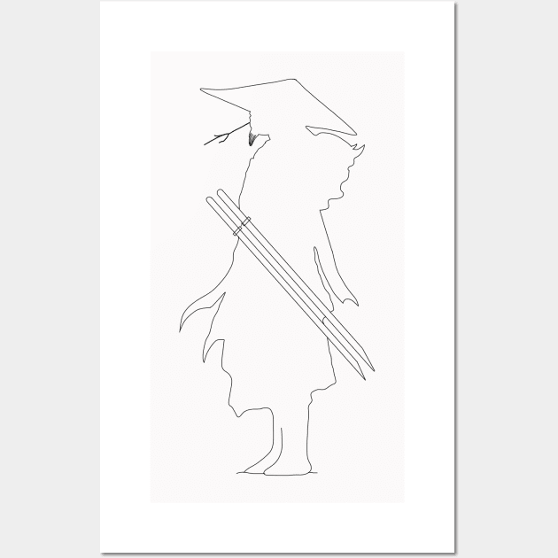 Samurai Doodle Wall Art by pepques